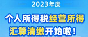 圖說| 2023年度個人所得稅經(jīng)營所得匯算清繳開始啦！